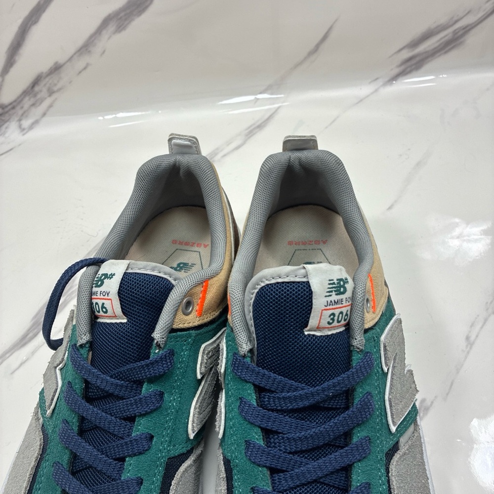 New Balance 306 Teal and Gray Skate Shoes